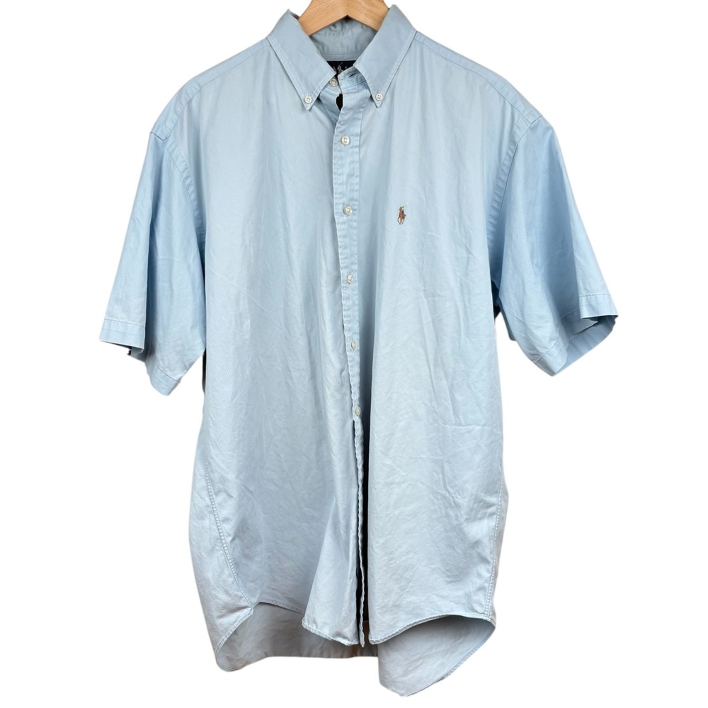 Polo Ralph Lauren Blake Short Sleeve Button Shirt‎ Size Large Multicolor Pony